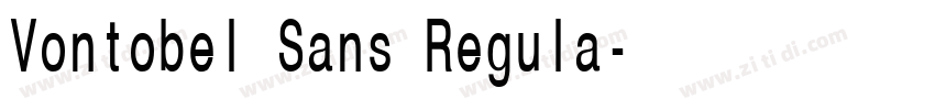 Vontobel Sans Regula字体转换